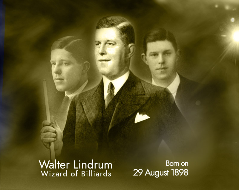 Walter Lindrum, wizard of billiards, born on 29 August 1898