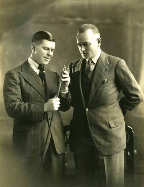 Walter Lindrum with Horace Morrell