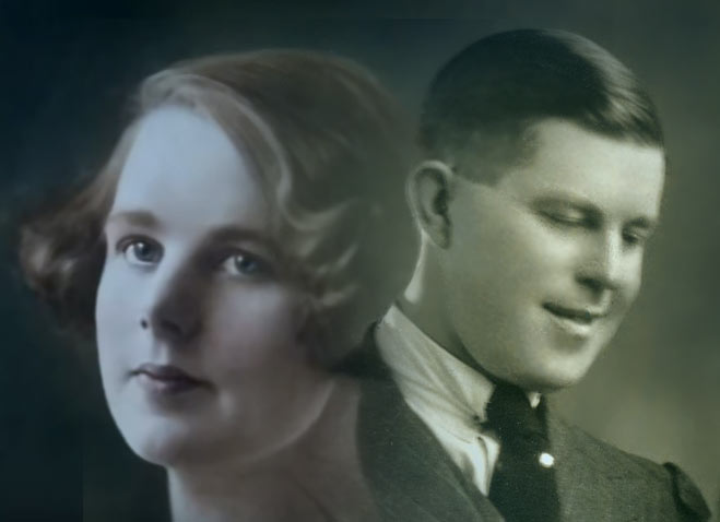 Walter Lindrum with his wife Rose Coates