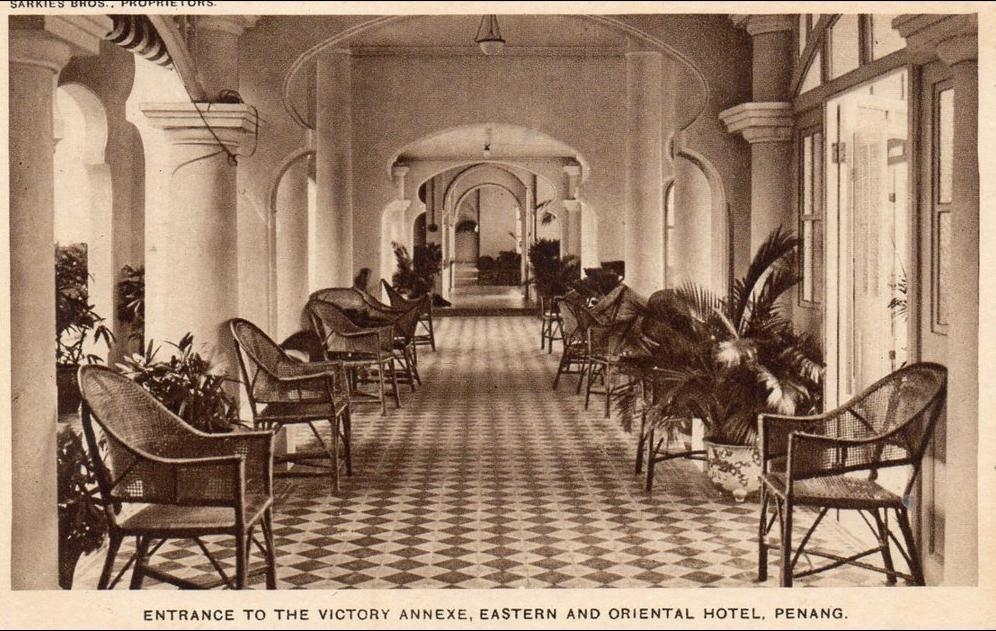 Eastern and Oriental Hotel Penang Old Postcard