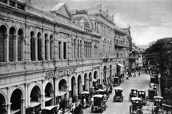 John Little Store in Raffles Square Singapore 1900 via Wikimedia Commons